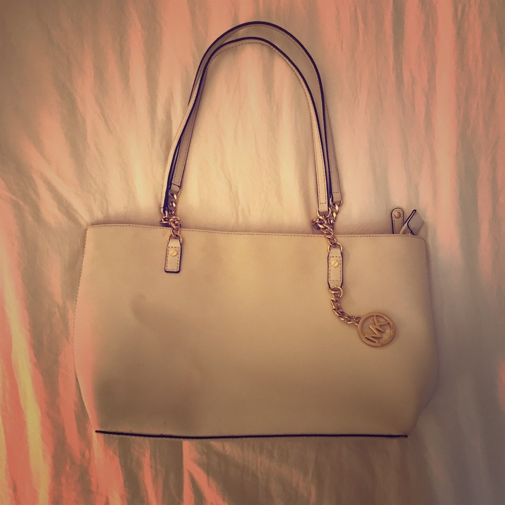 White Michael Kors purse